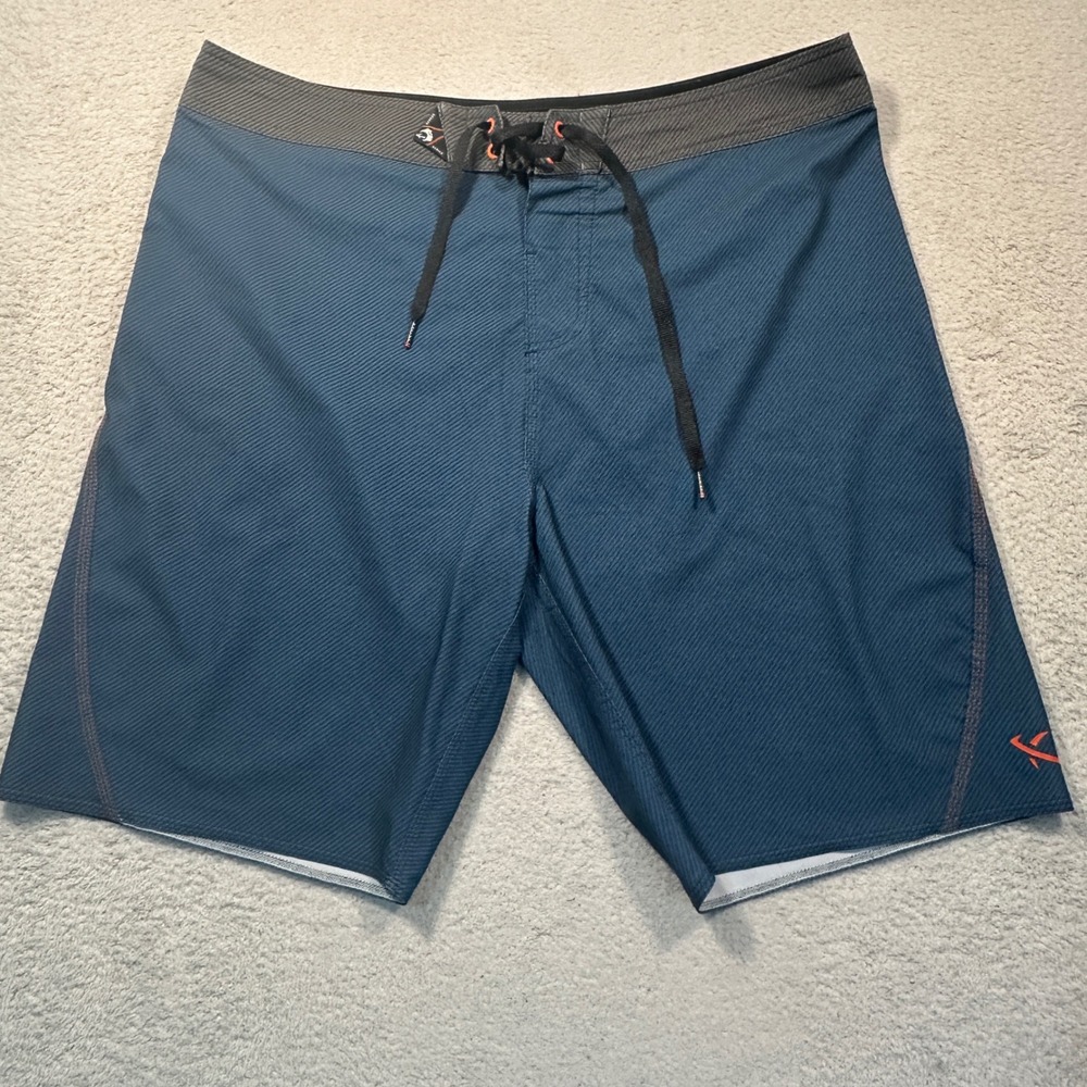 Lost Mayhem Boardshorts Mens 34 Blue Carbon Series Fortified Swim Trunks Surf